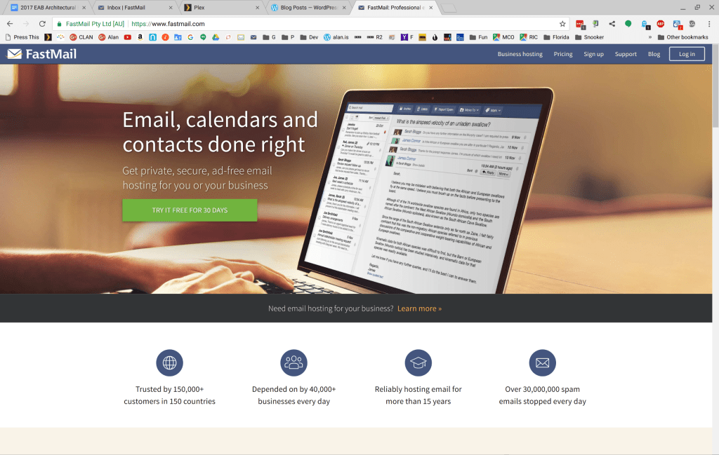 Moved from RackSpace to&nbsp;FastMail