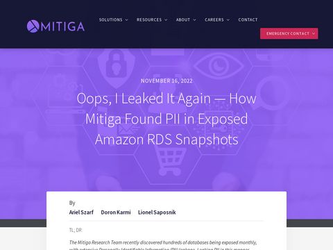 People are leaking their RDS database&nbsp;backups